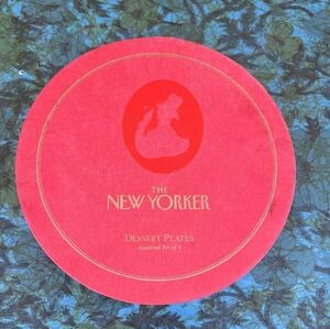 The New Yorker Christmas Dessert Plates Set Box 2004 Restoration Hardware